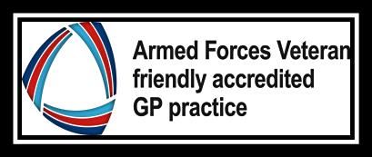 Armed Forces veteran friendly accredited GP Practice