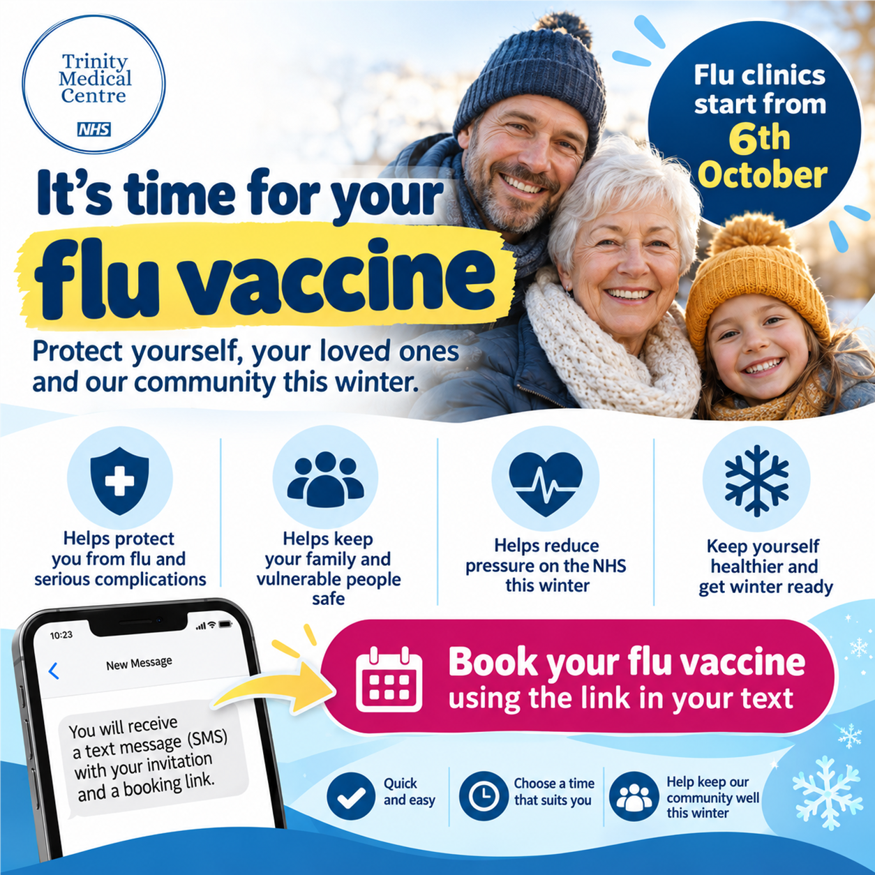 Book your flu vaccine